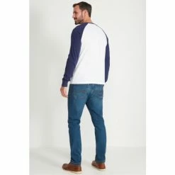 M&Co Blue Raglan Long Sleeve T-Shirt -M&Co shop unnamed file 522