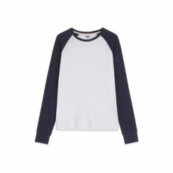 M&Co Blue Raglan Long Sleeve T-Shirt -M&Co shop unnamed file 524