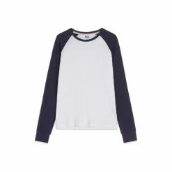 M&Co Blue Raglan Long Sleeve T-Shirt -M&Co shop unnamed file 525