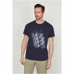 M&Co Blue Ombre Bike Graphic T-Shirt -M&Co shop unnamed file 531