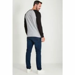 M&Co Grey Raglan Long Sleeve T-Shirt -M&Co shop unnamed file 555