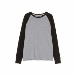 M&Co Grey Raglan Long Sleeve T-Shirt -M&Co shop unnamed file 557