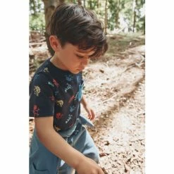 M&Co Blue Dinosaur 3D Pocket T-Shirt -M&Co shop unnamed file 562