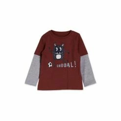 M&Co Red Monster Goal Long Sleeve T-Shirt -M&Co shop unnamed file 575