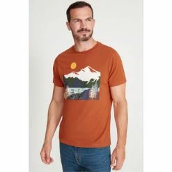 M&Co Orange Mountain Range Graphic T-Shirt -M&Co shop unnamed file 607