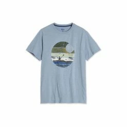 M&Co Blue Kayak Graphic T-Shirt -M&Co shop unnamed file 616
