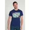 M&Co Navy Blue Football Graphic T-Shirt