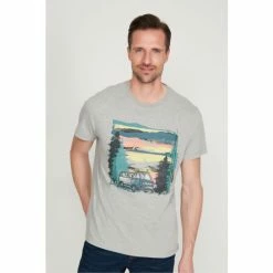M&Co Grey Camping Graphic T-shirt -M&Co shop unnamed file 629