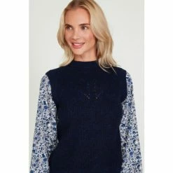 M&Co Blue Floral Jumper -M&Co shop unnamed file 64