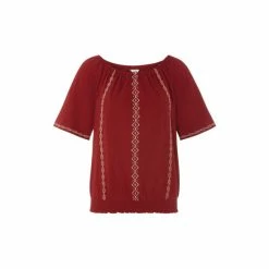 M&Co Red Aztec Gypsy Top -M&Co shop unnamed file 654