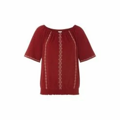 M&Co Red Aztec Gypsy Top -M&Co shop unnamed file 655