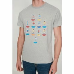 M&Co Grey Football Graphic T-Shirt -M&Co shop unnamed file 679