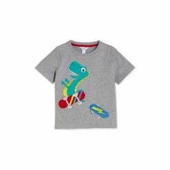 M&Co Grey Dino Skateboard T-Shirt 4 M&Co Grey Dino Skateboard T-Shirt -M&Co shop unnamed file 694