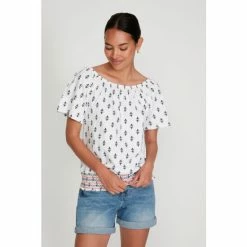 M&Co Aztec Gypsy White Top -M&Co shop unnamed file 697