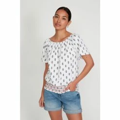 M&Co Aztec Gypsy White Top -M&Co shop unnamed file 698