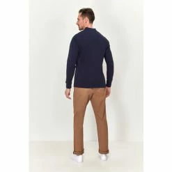 M&Co Blue Long Sleeve Polo Top -M&Co shop unnamed file 715