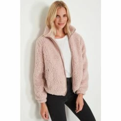 M&Co shop 26 M&Co Pink Borg Zip Jacket