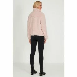 M&Co Pink Borg Zip Jacket -M&Co shop unnamed file 722