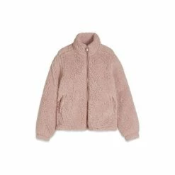 M&Co Pink Borg Zip Jacket -M&Co shop unnamed file 725