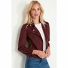 M&Co Red Suedette Biker Jacket 2 M&Co Red Suedette Biker Jacket -M&Co shop unnamed file 726