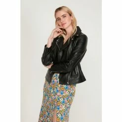 M&Co Black Leather Biker Jacket 5 M&Co Black Leather Biker Jacket -M&Co shop unnamed file 735