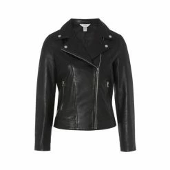 M&Co Black Leather Biker Jacket 7 M&Co Black Leather Biker Jacket -M&Co shop unnamed file 737