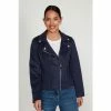 M&Co Blue Suedette Biker Jacket -M&Co shop unnamed file 762