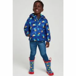 M&Co Blue Dinosaur Print Padded Jacket -M&Co shop unnamed file 777