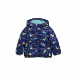 M&Co Blue Dinosaur Print Padded Jacket -M&Co shop unnamed file 778