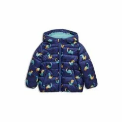 M&Co Blue Dinosaur Print Padded Jacket -M&Co shop unnamed file 779