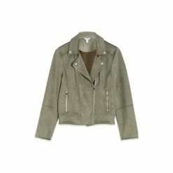 M&Co Green Suedette Biker Jacket -M&Co shop unnamed file 804