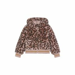 M&Co Pink Animal Faux Fur Bomber Jacket