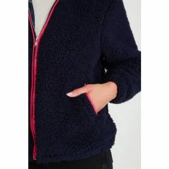 M&Co Blue Borg Zip Jacket -M&Co shop unnamed file 835