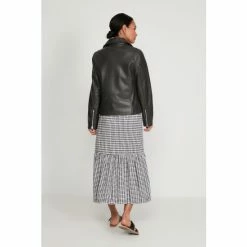 M&Co Black Leather Jacket -M&Co shop unnamed file 842