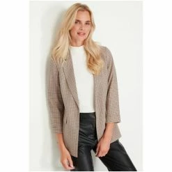 M&Co Cream Heritage Check Blazer -M&Co shop unnamed file 860