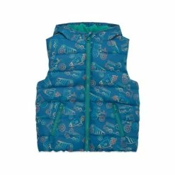 M&Co Blue Truck Print Hooded Gilet -M&Co shop unnamed file 901