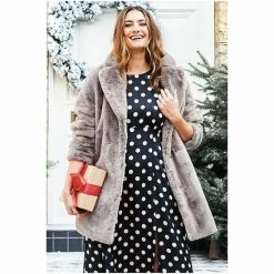 M&Co Mink Long Faux Fur Jacket -M&Co shop unnamed file 930