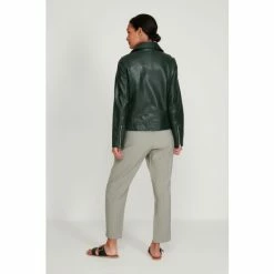 M&Co Green Leather Jacket -M&Co shop unnamed file 934