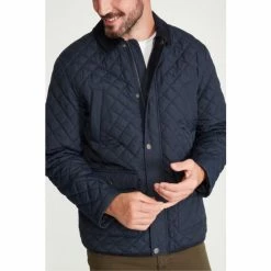 M&Co Blue Quilted Jacket