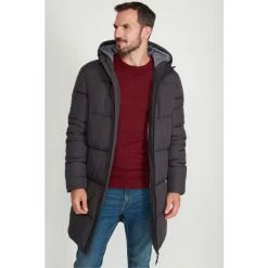 M&Co Grey Longline Puffer Coat
