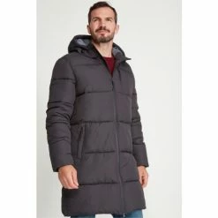 M&Co Grey Longline Puffer Coat -M&Co shop unnamed file 952