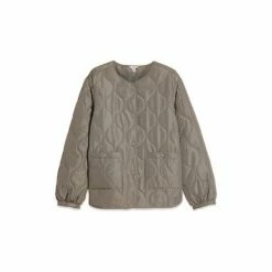 M&Co Green Collarless Padded Jacket -M&Co shop unnamed file 985